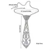 Collar de Diseño de Corbata con Diamantes Completos de Moda Nuevo para Otoño e Invierno Versátil de Gama Alta Brillante Cadena para Suéter