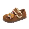Zapatos de Cuero Lindos de Dibujos Animados para Niñas, Zapatos Planos de Cuero Suave, Zapatos Nuevos de Estudiante Otoño 2025 para Niñas Pequeñas