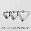 Juego de 12 Piezas de Cortadores de Galletas Irregulares Corazón Estrella Flor Redondo DIY Acero Inoxidable 430 Moldes de Repostería para Cocina Moldes para Pasteles
