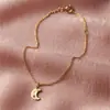 Pulseira com Charme de Lua de Textura da Moda Amazon Transfronteiriça Pedra de Nascimento Joia da Moda Presente de Aniversário de Verão para Meninas