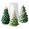 Molde de Vela Perfumada Árbol de Navidad Jiahui Mei Molde de Silicona para Decoración de Pasteles de Navidad DIY Adorno