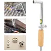 Cabo de Madeira Cobre Puro Branco Tamanho Mosquete Pistola de Solda Garganta de Fogo Pistola de Soprar Fogo Equipamento para Joias Ferramenta para Fazer Ouro