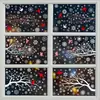 Decoraciones Navideñas Amazon Ciervo Soñador Copo de Nieve Pegatinas Estáticas Colibrí Casa de Nieve Feliz Navidad Pegatinas para Vidrio