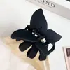 Pinza para el pelo coreana esmerilada pinza de garra de mariposa grande para cabello grueso pinza de calabaza para recogidos pinza de tiburón accesorio para el cabello tocado venta al por mayor