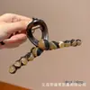 Presilha Grande de Cabelo Cor de Café para Cabelos Grossos, Presilha de Tubarão Exquisita e de Alta Qualidade para Coques na Parte de Trás da Cabeça, Grampo, Acessório de Cabelo