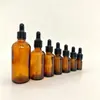 Botella de Aceite Esencial Marrón Mancha 30ml Botella de Vidrio con Gotero 50ml Botella de Esencia Marrón Resistente a la Luz Venta Directa de Fábrica