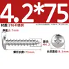 Tornillos Autorroscantes de Acero Inoxidable 316, Cabeza Redonda Cruz, Tornillos para Madera Cabeza Plana Extendida, Cabeza Grande, Mm2M3M4M5M6