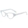 Nuevo Marco de Gafas Retro de Diamante Espejo Plano de Moda para Mujer Ojo de Gato Versión Coreana Celebridad de Internet Ins Estilo Callejero Marco de Gafas al por Mayor