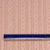 Suéter de imitación, tejido de punto de ochos grande, rayado de jacquard, tejido de punto de hilo de grosor grueso, tela de moda para tops y vestidos de mujer
