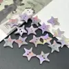 Botones coloridos pequeños de peces, mariposas, monedas, nubes, estrellas, triángulos, de dos agujeros irregulares y color degradado para ropa de niños y mujeres DIY