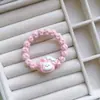 Diadema de Oso Lindo de Dibujos Animados Estilo Ins para Niña Diadema Dulce Cuerda de Cabello Trenzada Colorida Banda de Goma Accesorios para el Cabello Venta al por Mayor