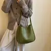 Bolso de mano tipo cesta para verduras con patrón tejido, bolso de hombro de mujer moderno de gran capacidad, nuevo modelo 2026, bolso tipo cubo retro simple