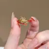 Anillo de Caballo con Cuerda Roja de Plata 999 para Mujer, Estilo de Moda de Lujo Ligero, Anillo Ajustable para Dedo Índice