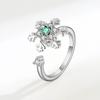 Anillo giratorio transfronterizo nuevo, diseño de nicho femenino, anillo giratorio personalizado de moda, estilo frío moderno, ligero y de lujo.