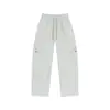 Pantalones impermeables de otoño e invierno, pantalones de trabajo holgados de pierna recta de moda para hombre, pantalones casuales gruesos