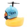 TikTok Explosiones Adornos para Coche Dibujos Animados Lindo Casco Social Pato Amarillo Se Volverá Luminoso Adornos para Coche Eléctrico