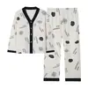 Atacado de Pijamas para Mulheres, Lançamento Primavera e Outono 2025, Roupa de Casa de Manga Longa, Conjuntos Outono e Inverno, Transmissão ao Vivo para Microempreendedores