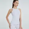 Colete Esportivo Sem Manga Feminino Justo Roupa de Yoga Roupa Íntima Costas Bonitas Uso Externo para Corrida Curto Primavera e Verão Top Fitness