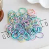 Gomas para el Pelo de Niña, Bandas para Doble Cola de Caballo, Gomas para el Pelo del Tamaño de un Pulgar de Bebé, Alta Elasticidad, Duraderas, No Dañan el Cabello, para Niñas