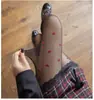 Meias de Seda Branco Pérola com Laço Estilo Ballet Doces Japonesas Meia-calça Branca Pura Meias Base JK Lolita