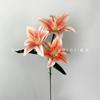 Impressão 3D Lírio de Três Cabeças Decoração de Casamento Decoração de Casa Adereços de Fotografia Arranjo de Flores Flores Artificiais Decoração de Casa