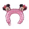Diadema de dibujos animados con globo de película de aluminio, orejas de conejo y osito, decoración para fiesta de cumpleaños infantil, decoración para el Día del Niño