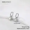 Pendientes de Corazón Europeos y Americanos Más Vendidos Transfronterizos Pendientes de Acero Inoxidable para Mujer Oro de 18 Quilates Elegantes Versátiles Pendientes Personalizados Incrustados con Diamantes para Mujer