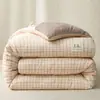 Colcha de Fibra de Soja Classe A Sem Marca, Espessada para Aquecimento, Adequada para Primavera e Outono, Colcha de Inverno, Colcha de Solteiro para Dormitório, Roupa de Cama para Todas as Estações Atacado