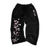 Pantalones casuales de moda hip-hop de alta calle transfronterizos de AliExpress para hombre, ajuste holgado de verano, estilo de pierna recta de nicho, en stock, pantalones largos versátiles