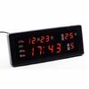 Reloj electrónico con calendario digital para sala de estar, creativo, LED, despertador silencioso, calendario de mesa para el hogar, nuevo, luminoso, sencillo, de mesa