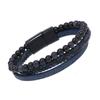 Amazon Pedra Vulcânica Pedra Olho de Tigre Natural Pulseira com Contas Masculina Tecida à Mão Ágata Pulseira Joia Comércio Exterior