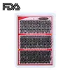 Set de Pestañas Postizas Transfronterizo, Pestañas Segmentadas para Comercio Exterior, Estilo Natural y Grueso, Pestañas de Autoinjerto, Al por Mayor en Stock