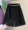 Shorts Jeans de Verão Novo Estilo Plus Size de Cintura Alta Elástico Wide Leg para Mulheres, Tamanho Grande, Finos, Cintura Elástica, Estilo Coreano Hot Pants