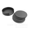 CST010 Posavasos de Cuero Simple para Negocios Paquete de 6 Posavasos de Cuero para Té Base para Café Logo Personalizado Estampado