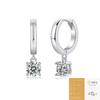 Pendientes de botón de plata 925 modernos y a la moda, Pendientes de cruz de moissanita de venta caliente en transmisiones en vivo transfronterizas, Estilo largo, Productos de alta calidad
