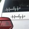 Adesivo de carro de amor de família transfronteiriça decoração de carro para-choque de carro janela traseira laptop adesivo à prova d'água