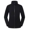 Jaqueta de Fleece para Homens e Mulheres, para Exterior na Primavera, Outono e Inverno, Moletom Espessado dos Dois Lados, Cardigã e Camada Interna para uma Jaqueta Softshell