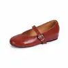 Zapatos Mary Jane para Mujer con Aumento Interno de Altura de 3 cm, Nuevo Estilo Primavera y Otoño 2026, Punta Redonda, Correa Única, Suela Suave