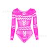 Medias de lencería sexys Top tubo de comercio exterior europeo y americano Mono bikini Falda de malla de manga larga w482