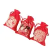 Estoque de fábrica suprimentos de casamento bolsa de casamento em brocado bolsa de joias em brocado bolsa de energia para celular bolsa da sorte