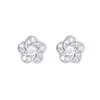 Aretes florales exquisitos y únicos, completamente de plata de ley S925 chapados en oro de 18 quilates, con un diseño de alta gama, moderno y a la moda.