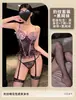 Lencería Sexy Pinyuan, Estilo Maduro, Estampado de Leopardo, Con Aros, Push-Up, Acolchado, Moldeador, Corsé de Ballenas, Ropa de Dormir de Deseo Puro para Mujer