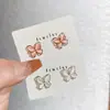 Pinzas Magnéticas para Orejas de Camelia Dulce para Mujer, Sin Perforación, Pinzas y Aretes de Mariposa Frescas y Versátiles Super Hada
