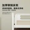 Cama litera para dormitorio estudiantil Barandilla elevada Reposapiés ensanchado Cama de hierro superior e inferior para empleados Seguridad Duradera Venta Directa de Fábrica