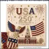 Nuevas Pegatinas de Perlas de Halloween Transfronterizas 5D Creativas Hechas a Mano Día de la Independencia Americana Pintura de Diamantes DIY Manualidades para el Hogar
