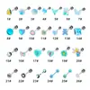 Fábrica Fuente Stock Acero Inoxidable 316L Piercings para Lengua Oso Hongo Pez Dorado Piercings para Lengua Dulce y Fresca Dientes Exteriores Anillo para Lengua Mariposa Adornos para Lengua