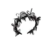 Faixa de Cabelo com Pente Envolto em Laço e Pérolas, Faixa de Cabelo Antiderrapante para Lavar o Rosto, Faixa de Cabelo Presilha de Alta Qualidade para Mulheres, Acessório de Cabelo de Alta Qualidade