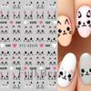 BELLEZA COMPLETA Pegatinas de Arte de Uñas de Gato Rosa Lindo Transfronterizas Dibujos Animados Graffiti Gatito Pegatinas Adhesivas para Uñas