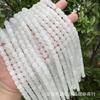 Venta al por mayor de cuentas sueltas de jade blanco de Xinjiang de 8 x 8, cuentas antiguas, pulseras, collares, accesorios hechos a mano, accesorios de bricolaje