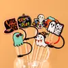 Nueva tapa de pajita de Halloween tapón antipolvo de silicona fiesta creatividad personalidad pajita clip de hebilla decorativa productos transfronterizos